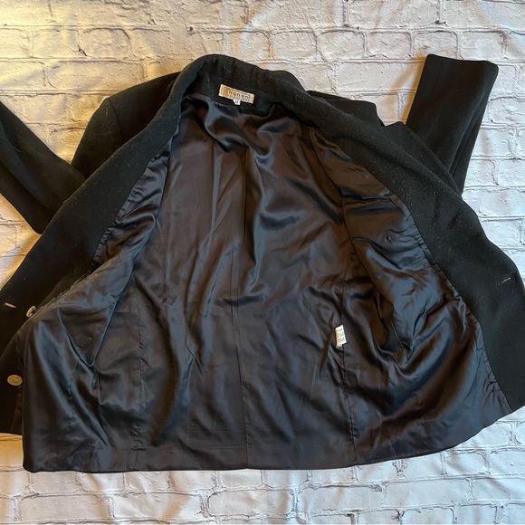 Vintage Made in USA Wool/cashmere blend Blazer Shoulder Pads Medium Double - Picture 10 of 14